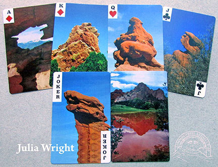 Garden of the Gods playing cards by Julia Wright