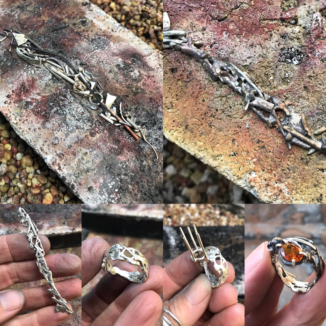 Scrap silver ring process by Ace McCasland
