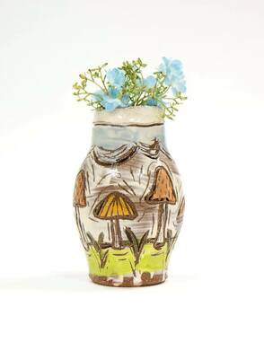 Becca Dilldine, Mushroom Bud Vase